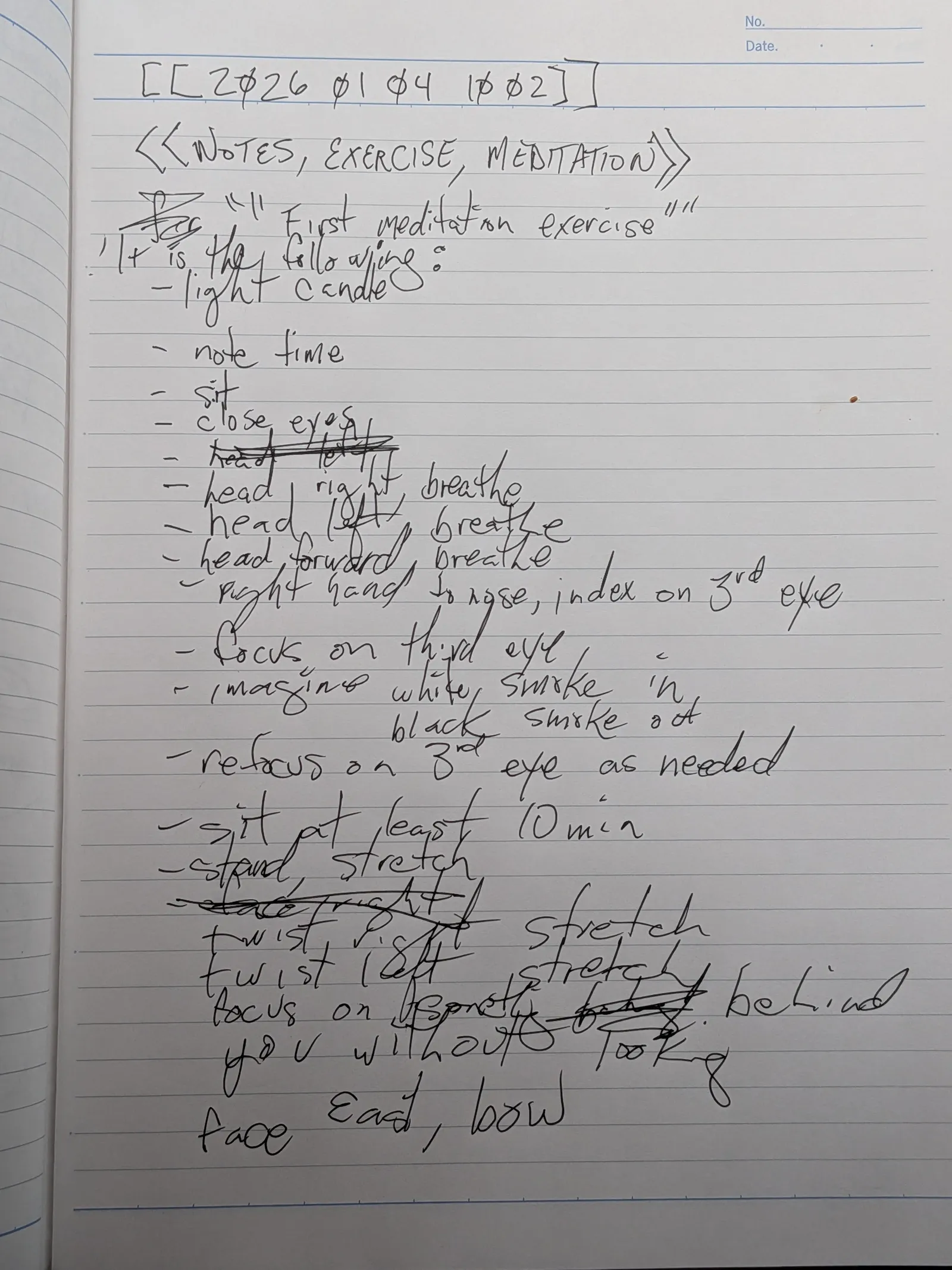 Handwritten note preview