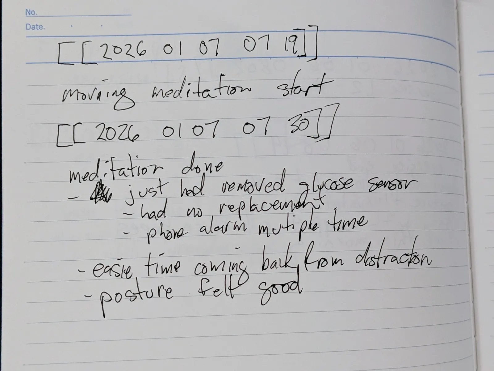 Handwritten note preview